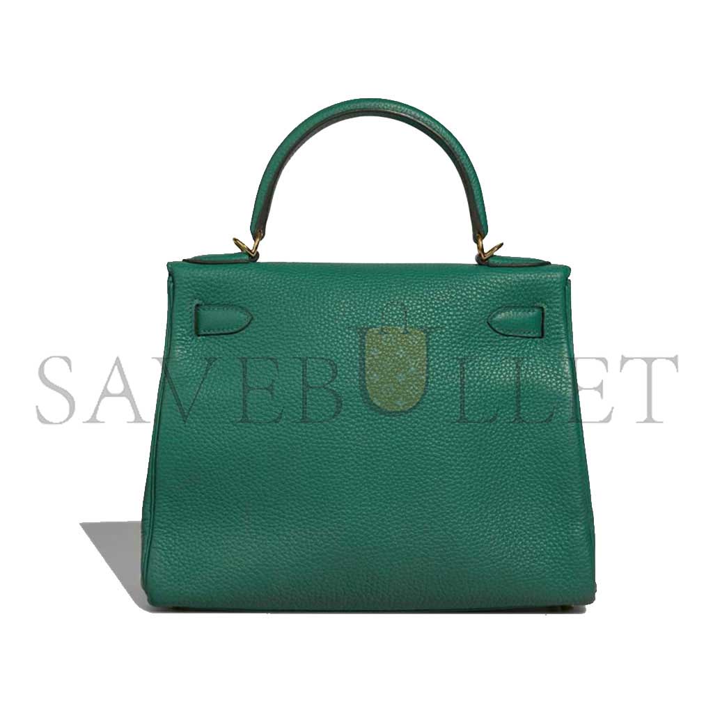 H**mes master kelly 25 malachite green gold buckle (25*17*7cm)